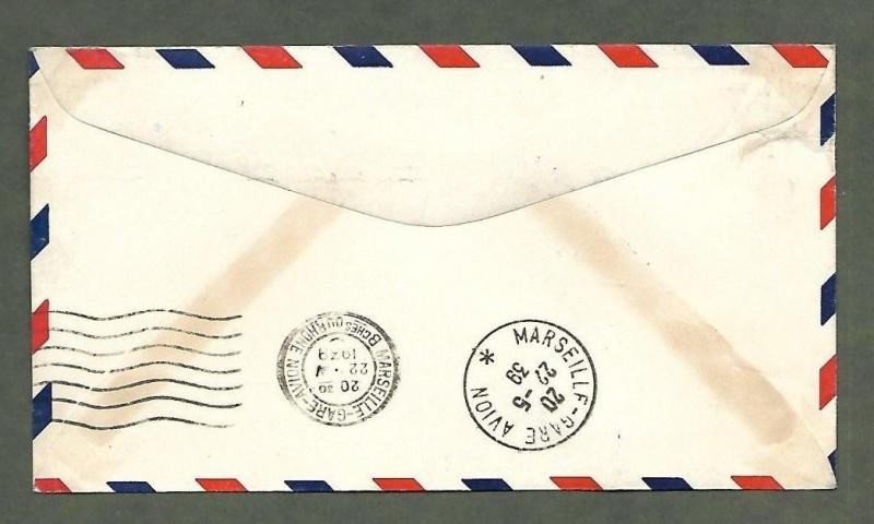 C24 First Flight cover Via Yankee Clipper; USA to Europe Crosby cachet 1939