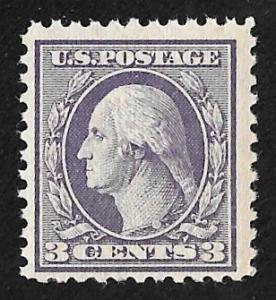 529 3 cent Washington, Violet type 3 Stamp mint OG NH VF