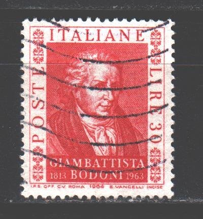 Italy. 1964. 1163. Bodoni Engraver. USED.