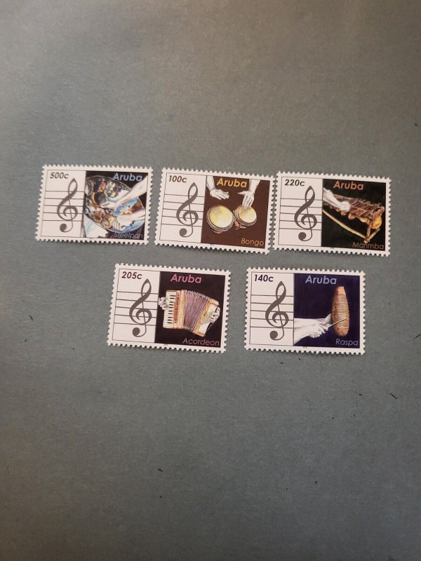 Stamps Aruba Scott #522-6 nh