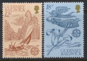 Guernsey SG 230-231  SC# 222-223 MLH Europa Folklore see details