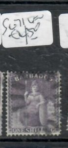 BARBADOS  BRITANNIA     SG 71    VFU    P0309H