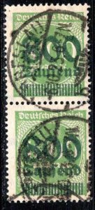 Germany Reich Scott # 266, used, pair, exp.h/s, Mi# 305A