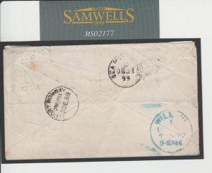 MS2177 1899 India Uprated Stationery/Thomas Cook/Austria/Forwarded/France