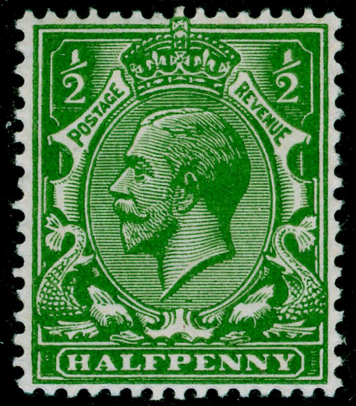 SG356 SPEC N14(-), ½d VERY deep yellow-green, M MINT. UNLISTED. RP CERT