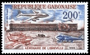 Gabon 1966 Scott #C49 Mint Never Hinged