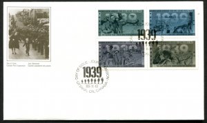 1263a Canada 38c World War II blk/4 Official FDC