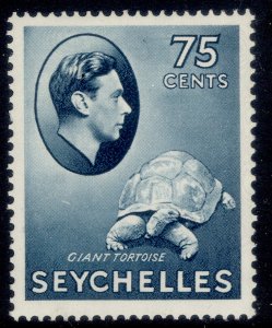 SEYCHELLES GVI SG145, 75c slate-blue, M MINT. Cat £85.