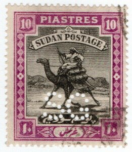 (I.B) Sudan Postal : Government Service 10pi