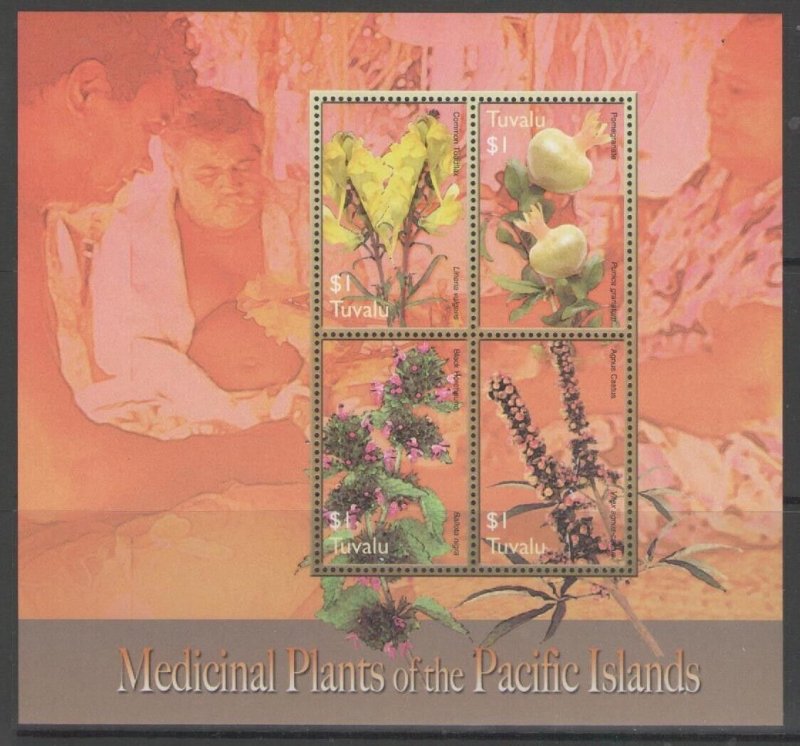 TUVALU SGMS1157 2005 MEDICINAL PLANTS MNH 