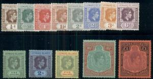 LEEWARD ISLANDS #103-15, Complete set, og, LH, VF, Scott $149.45