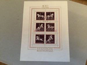 Austria Horses used stamps sheet R48703