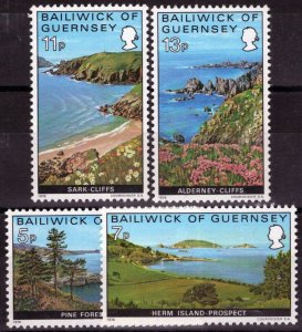 ZAYIX Guernsey 137-140 MNH Guernsey Views Landscapes Nature 021423S131M