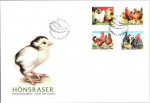 Sweden, Worldwide First Day Cover, Birds