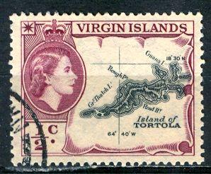 British Virgin Islands; 1956: Sc. # 115: O/Used Single Stamp