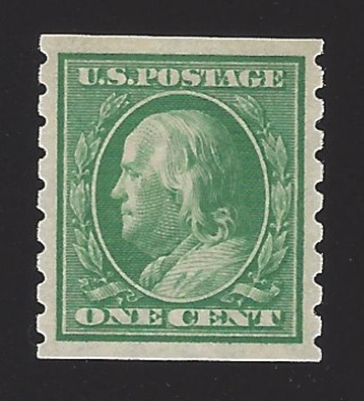US #392 1910-13 Green WMK 190 Perf 8.5 MNH VF SCV $65