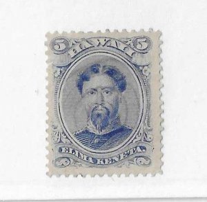 Hawaii Sc #32  5c blue used VF