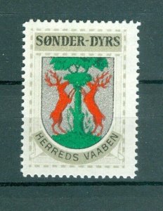 Denmark. Poster Stamp 1940/42. Mnh. District: Sonder-Dyrs. Coats Of Arms: Deer