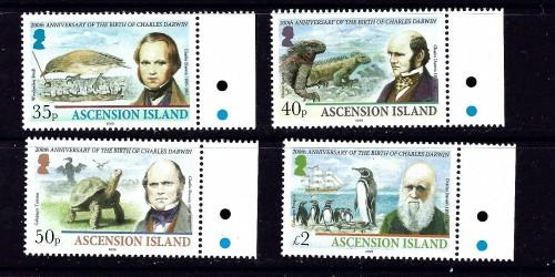 Ascension 985-88 NH 2009 Charles Darwin set 