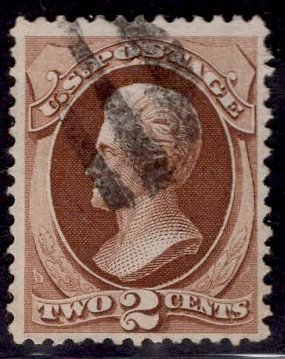 US Stamp #146 2c Red Brown Jackson USED SCV $17.20