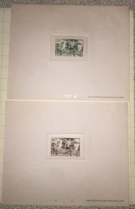 French Guiana/Guyane Scott 192-208 TOPICAL Die Proofs 17 complete set (SCARCE)