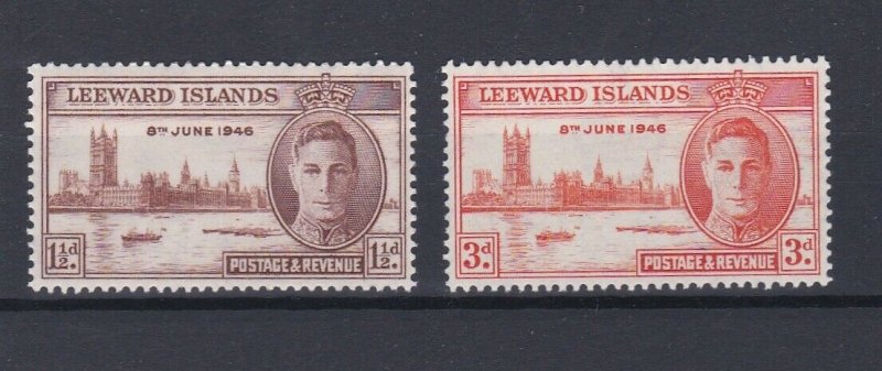 LEEWARD ISLAND 1946  VICTORY SET  MNH