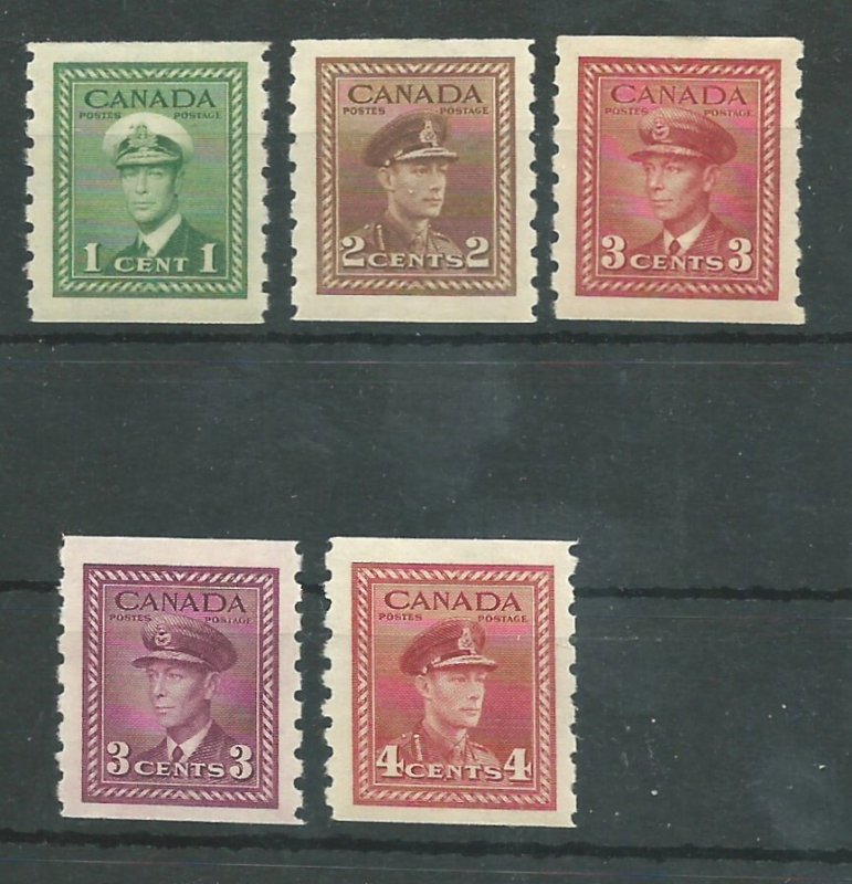 C  #263-67   Mint NH VF  1942-43  PD