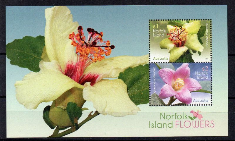 NORFOLK ISLAND - FLOWERS - FLEURS - 2017 - M/S -