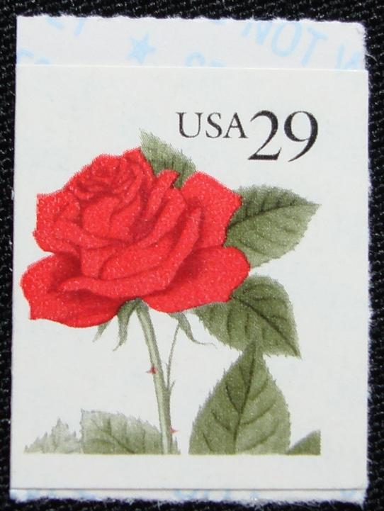US #2490 MNH Booklet Single, Rose, SCV $.65