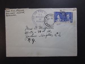 Bermuda 1937 Paquebot Cover to USA (I) - Z3894