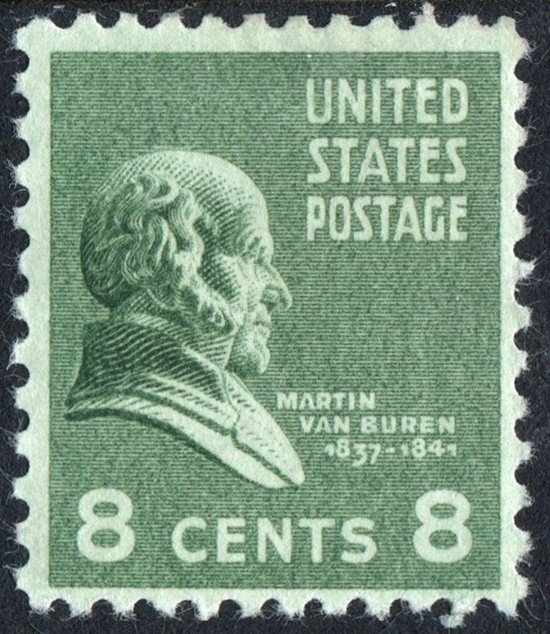 SC#813 8¢ Martin Van Buren Single (1938) MLH