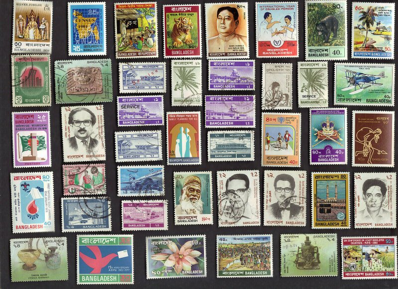 50 ALL DIFFERENT BANGLADESH Pictorial & Commemorative STAMPS