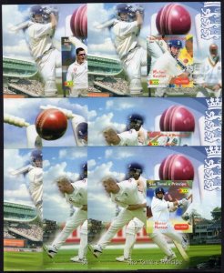 Sao Tome & Principe 2004 FAMOUS CRICKET PLAYERS s/s Imperforated Mint (NH)