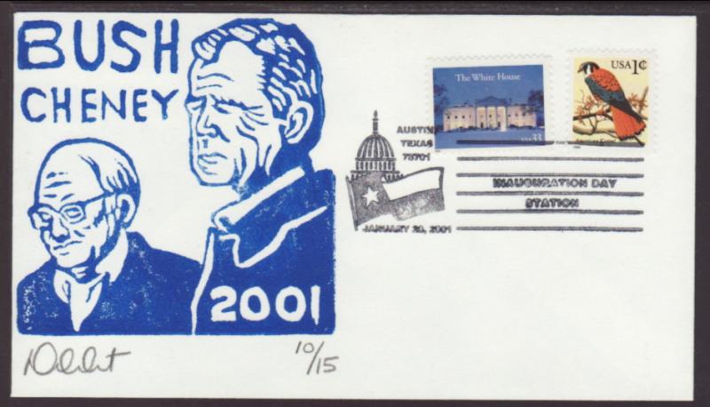 US Bush Cheney 1st Term 2001 Inauguration Dahlit U/A Cover