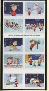 5021 - 5030 * CHARLIE BROWN CHRISTMAS * U.S.  Postage  PANE OF 10 MNH