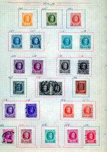 BELGIUM COLLECTION OF USED, MINT HINGED & NO GUM ON PAGES SCOTT VALUE $1550.00+