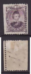 Newfoundland-Sc#32- id25-unused og HH 1c Prince of Wales-1868-perf shift-S/H fee