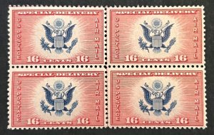 Scott#: CE2 - Great Seal of the United States 16¢ 1934 Block of Four - Lot 10