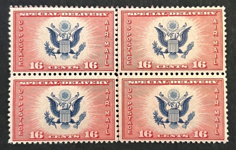 Scott#: CE2 - Great Seal of the United States 16¢ 1934 Block of Four - Lot 10