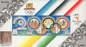 Sri Lanka 2000 MNH Stamps Souvenir Sheet Scott 1308e Sport Olympic Games