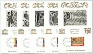 638443 - VATICANO - POSTAL HISTORY: Set of 5  MAXIMUM CARD 1972 -  ART UNESCO