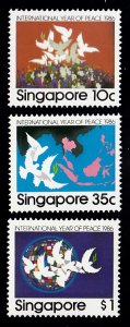Singapore Scott #496-498 MNH