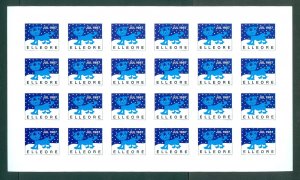 Denmark. Elleore 1987. Local. Christmas Sheet MNH. Lion,Snow,Winter.Imperforated