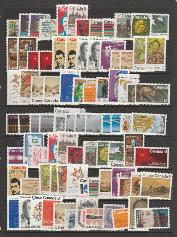 Canada 338 UM/MNH low value commems as shown, just over 2p per stamp