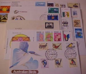 AUSTRALIA 16  DIFF. FDC  1954-1979   CACHET UNADDRESSED