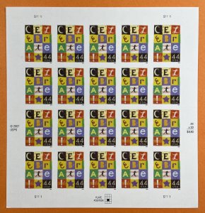 Scott 4407 CELEBRATE Pane of 20 US 44¢ Stamps MNH 2009