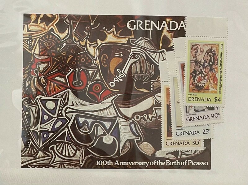 Souvenir Sheet Grenada Scott #1046-50 nh