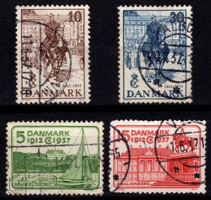 Denmark 1937 Silver Jubilee of Christian X, Set [Used]