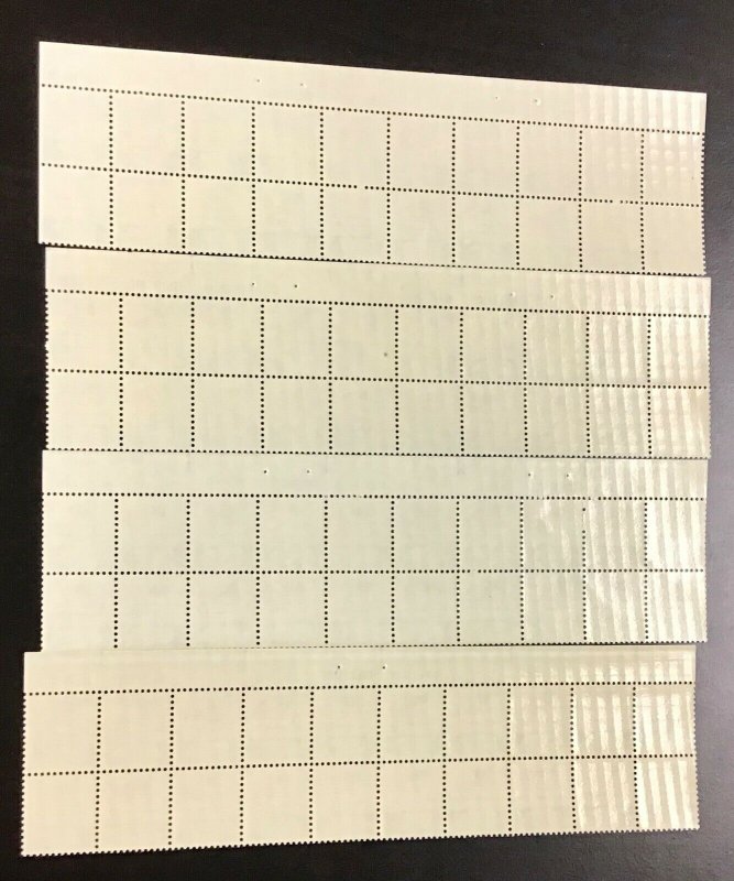 1338F  Flag & White House, Huck Press   MNH 8  c Plate Block of 20. Top plate #