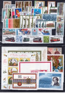 GERMANY DDR DEMOCRATIC REPUBLIC 1984 COMPLETE YEAR SET AS PER SCAN PERFECT MNH